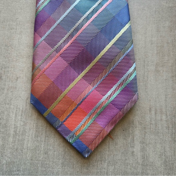DUCHAMP Plaid Tie - Picture 4 of 4